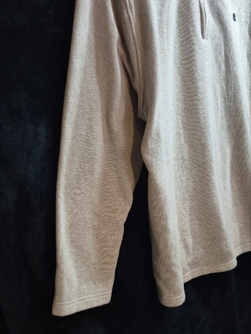 Men's Half-Zip Sweater - Cream